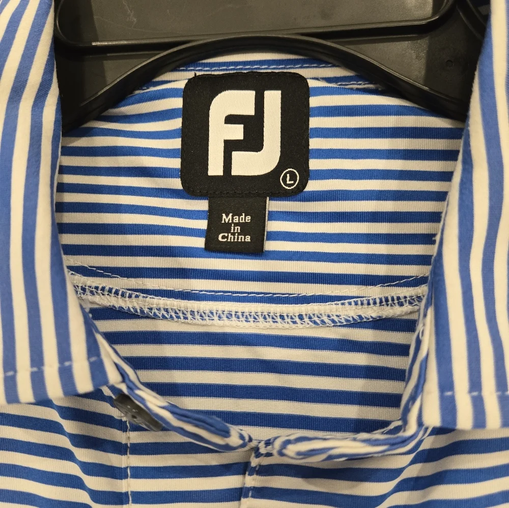 Blue Striped Men's‎ Shirt - Picture 2 of 3